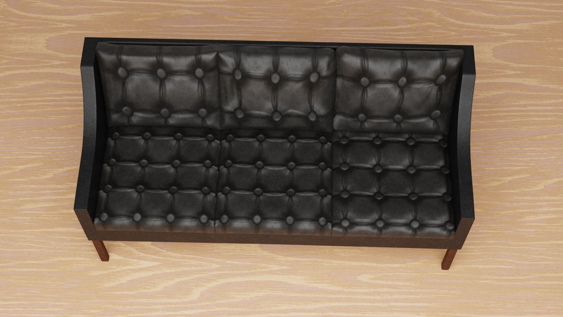 Leather Sofa Model Free 3D model_3