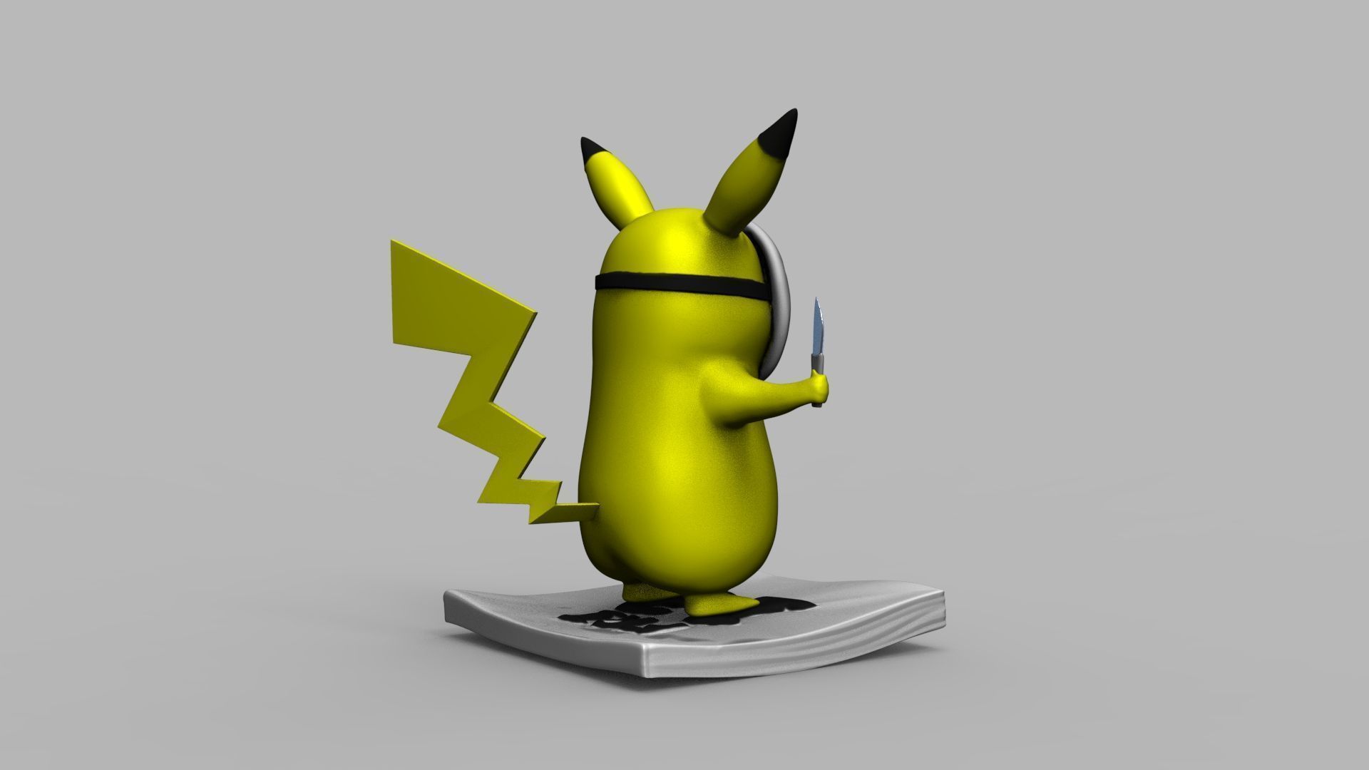 Pokemon Pikachu Jason Vorhees Friday 13 3D Printing Model 3D print model_7