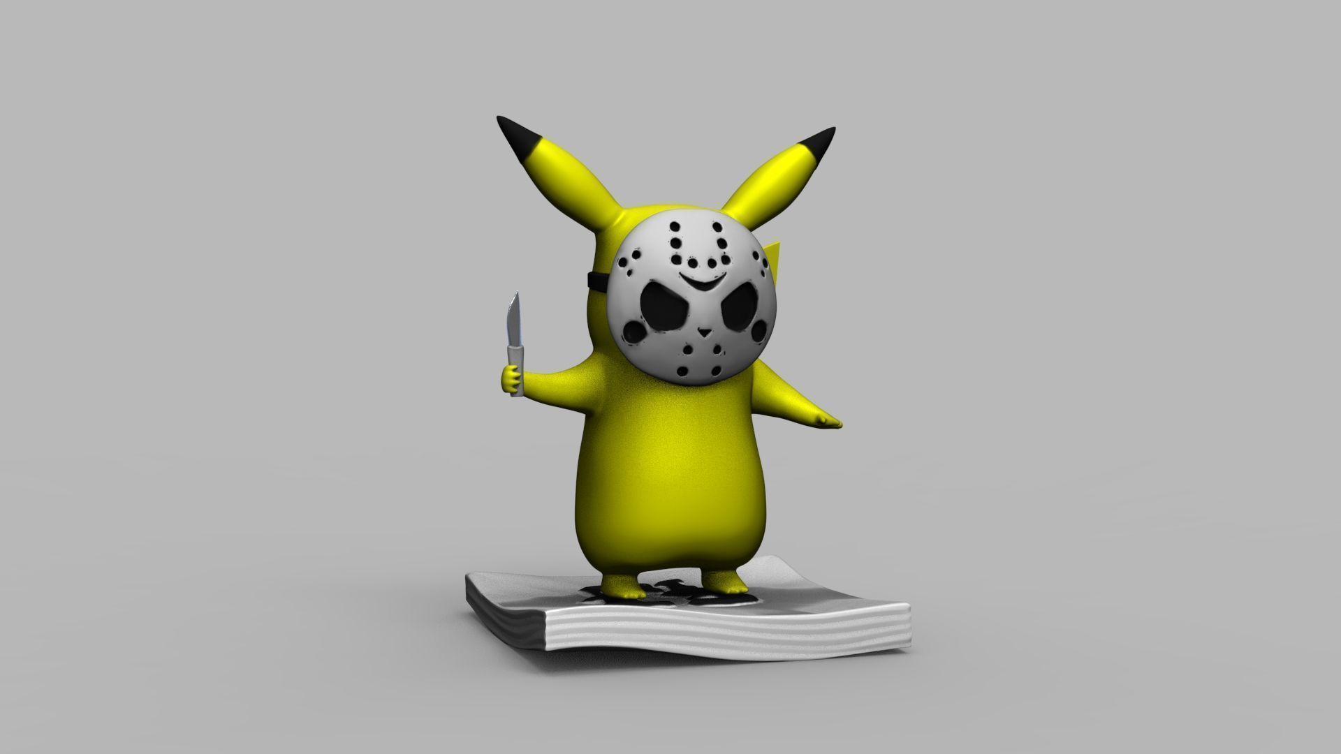 Pokemon Pikachu Jason Vorhees Friday 13 3D Printing Model 3D print model_30