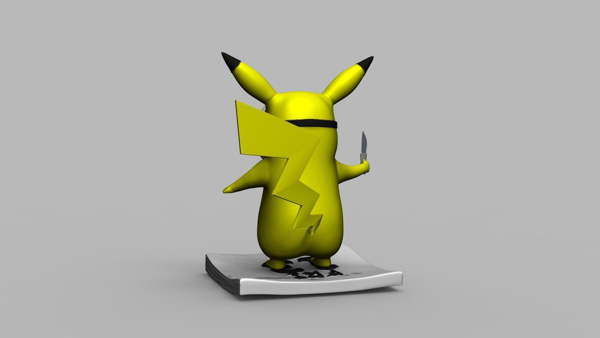 Pokemon Pikachu Jason Vorhees Friday 13 3D Printing Model 3D print model_67
