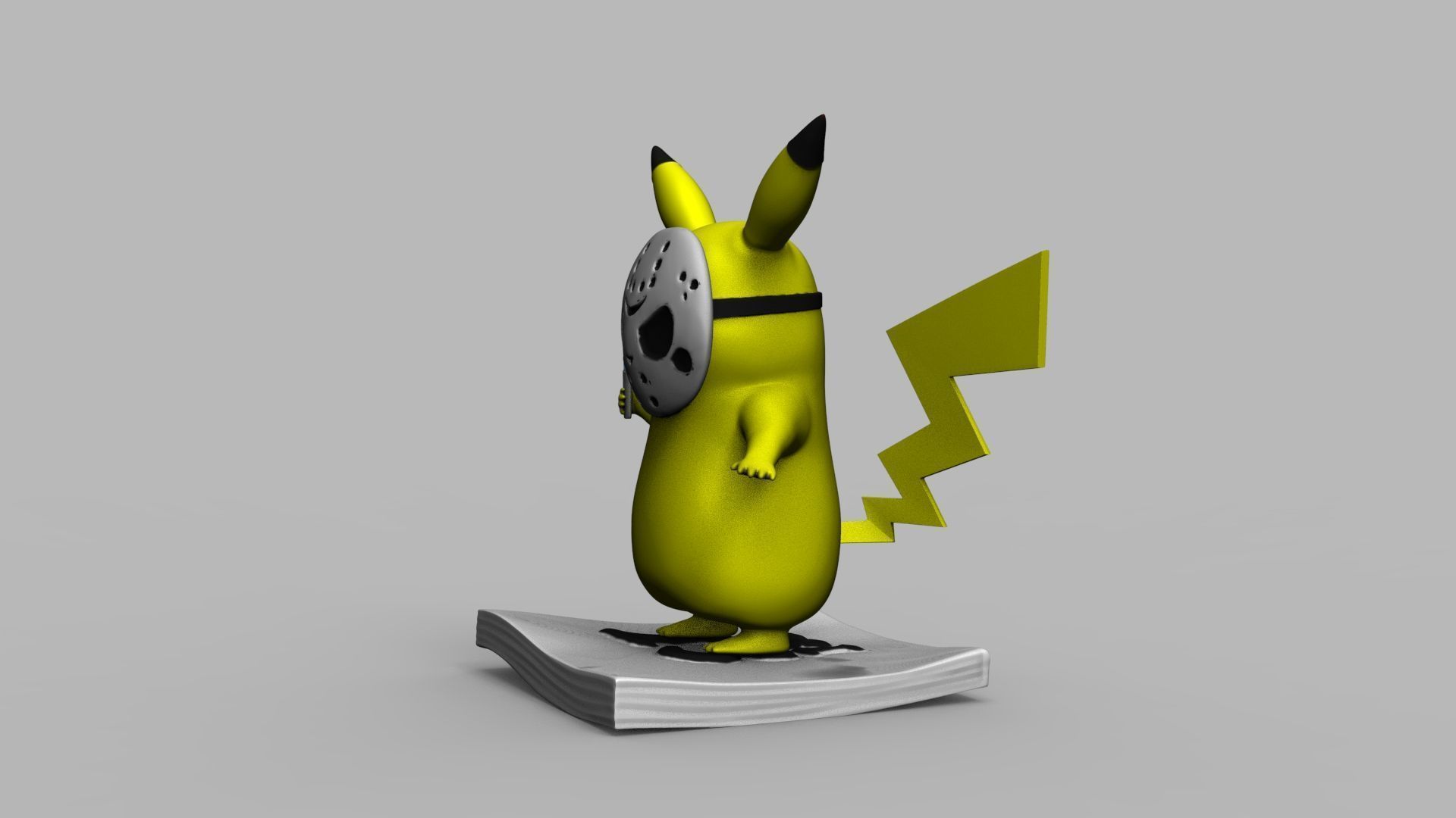 Pokemon Pikachu Jason Vorhees Friday 13 3D Printing Model 3D print model_46