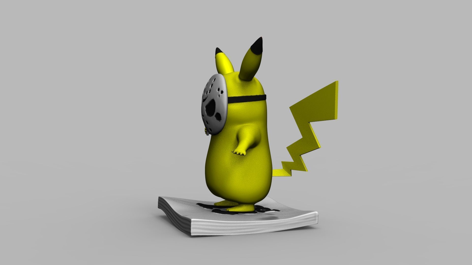 Pokemon Pikachu Jason Vorhees Friday 13 3D Printing Model 3D print model_47