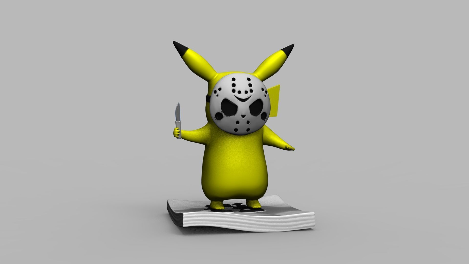 Pokemon Pikachu Jason Vorhees Friday 13 3D Printing Model 3D print model_31