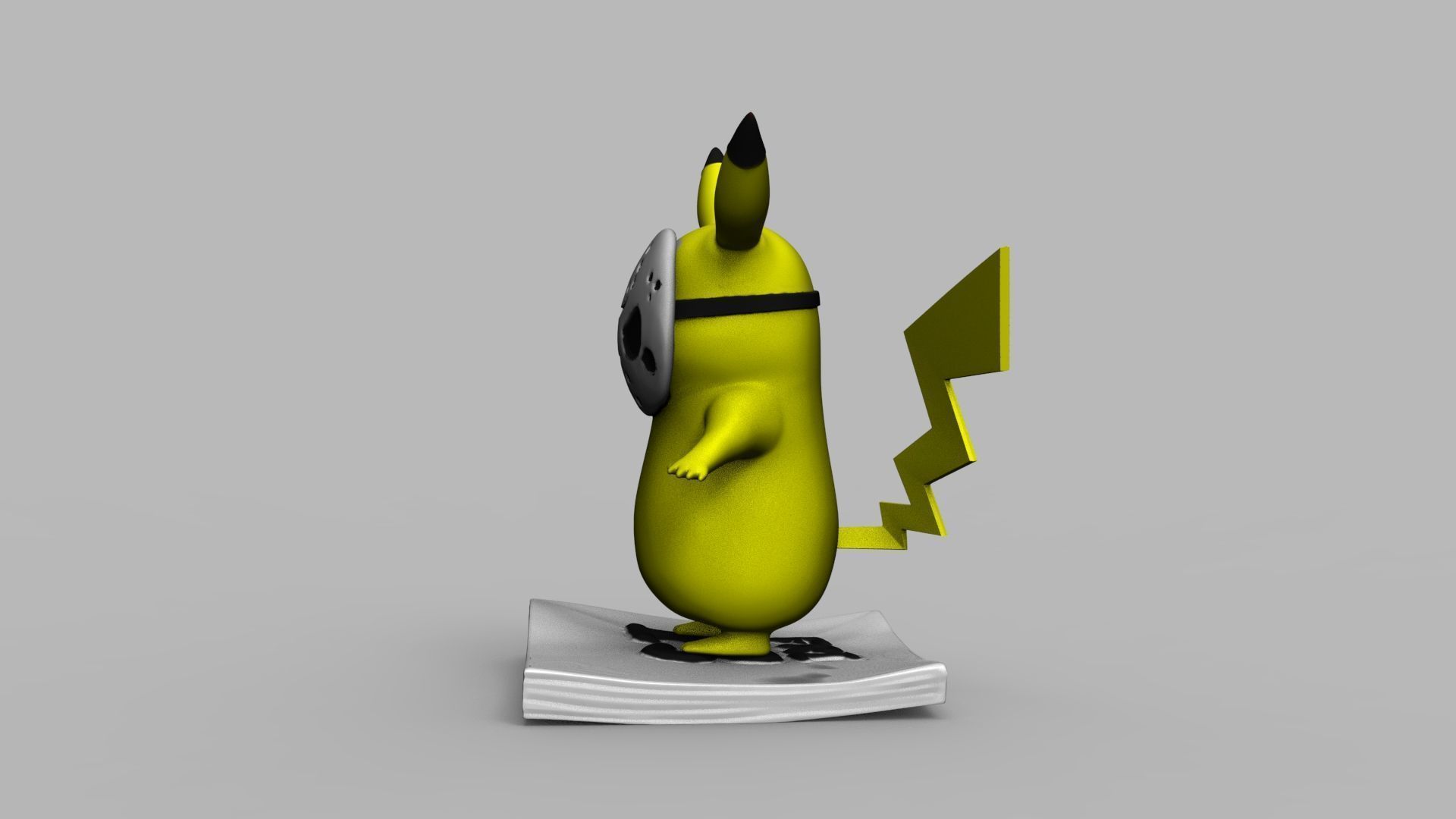 Pokemon Pikachu Jason Vorhees Friday 13 3D Printing Model 3D print model_51