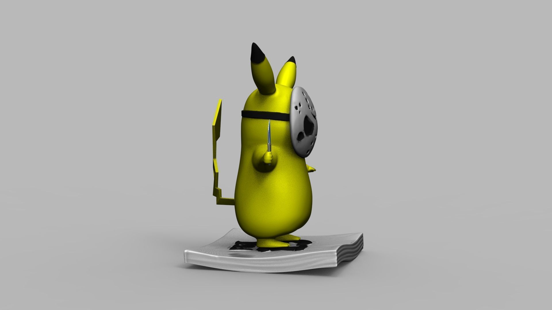 Pokemon Pikachu Jason Vorhees Friday 13 3D Printing Model 3D print model_18