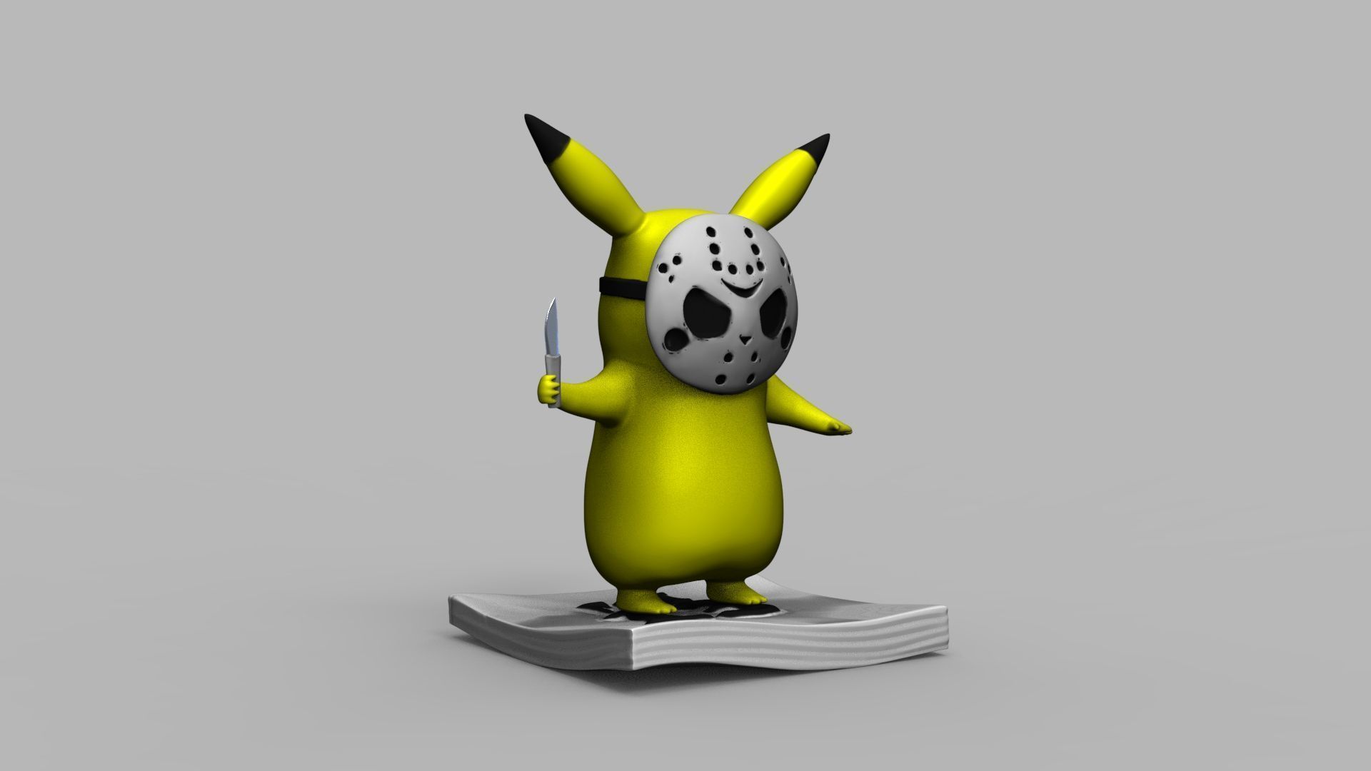 Pokemon Pikachu Jason Vorhees Friday 13 3D Printing Model 3D print model_26