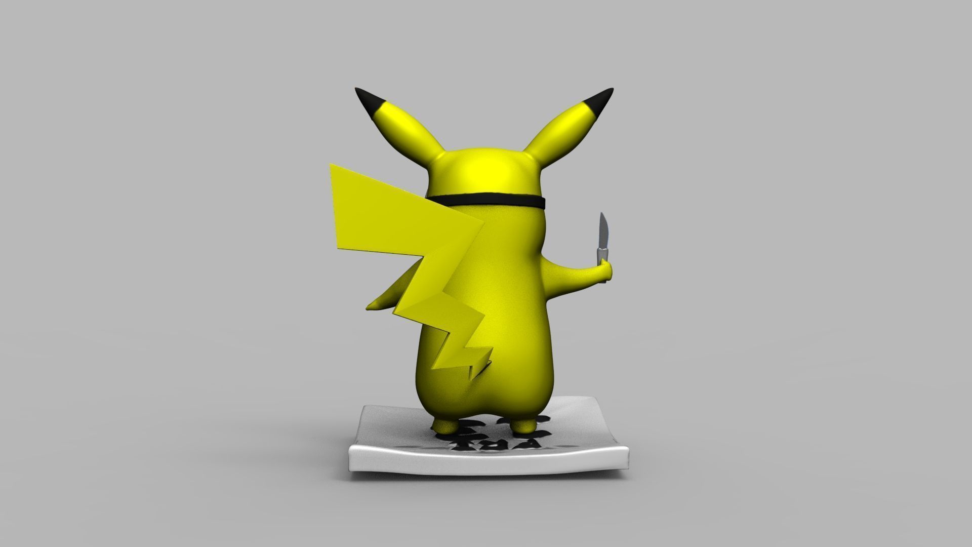 Pokemon Pikachu Jason Vorhees Friday 13 3D Printing Model 3D print model_4