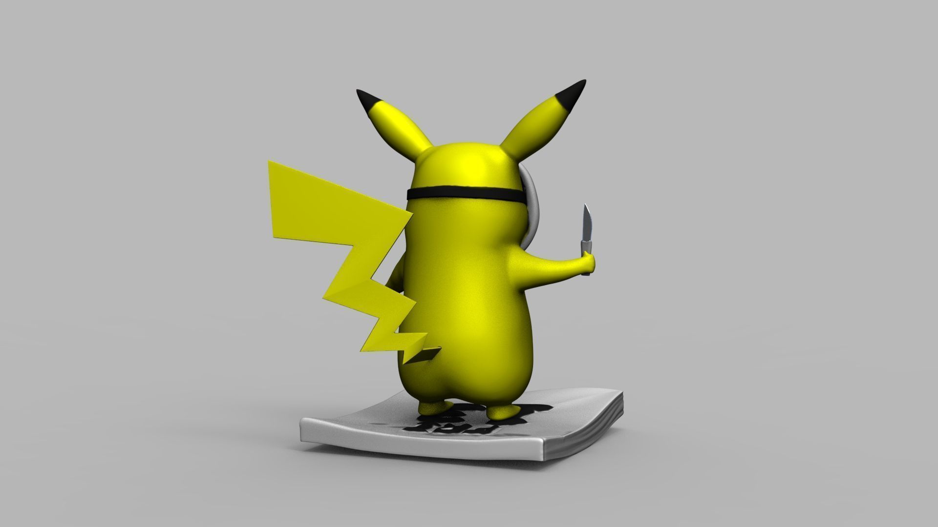 Pokemon Pikachu Jason Vorhees Friday 13 3D Printing Model 3D print model_48