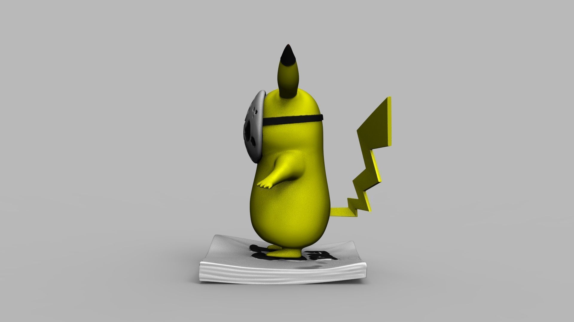 Pokemon Pikachu Jason Vorhees Friday 13 3D Printing Model 3D print model_52