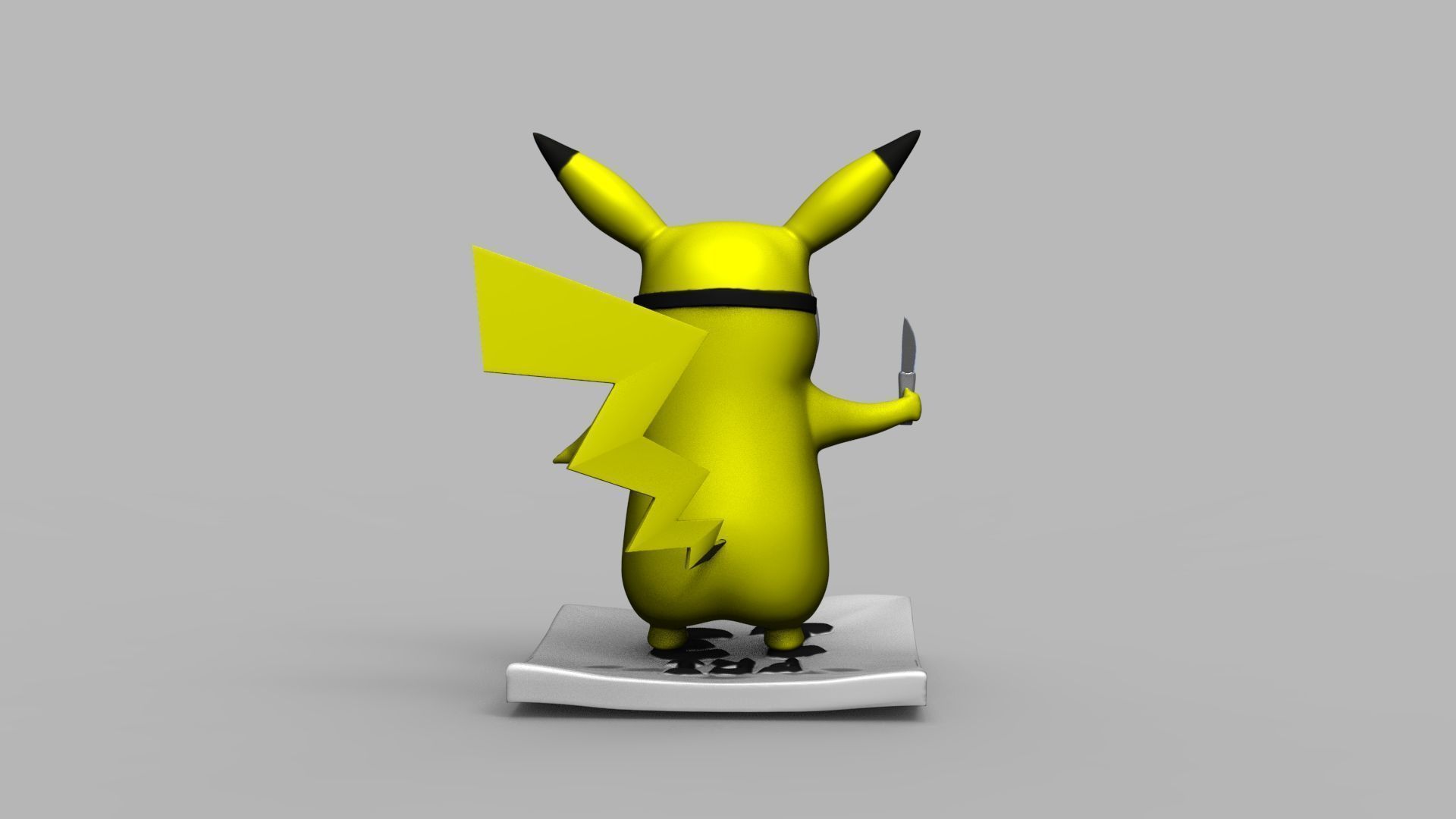 Pokemon Pikachu Jason Vorhees Friday 13 3D Printing Model 3D print model_5