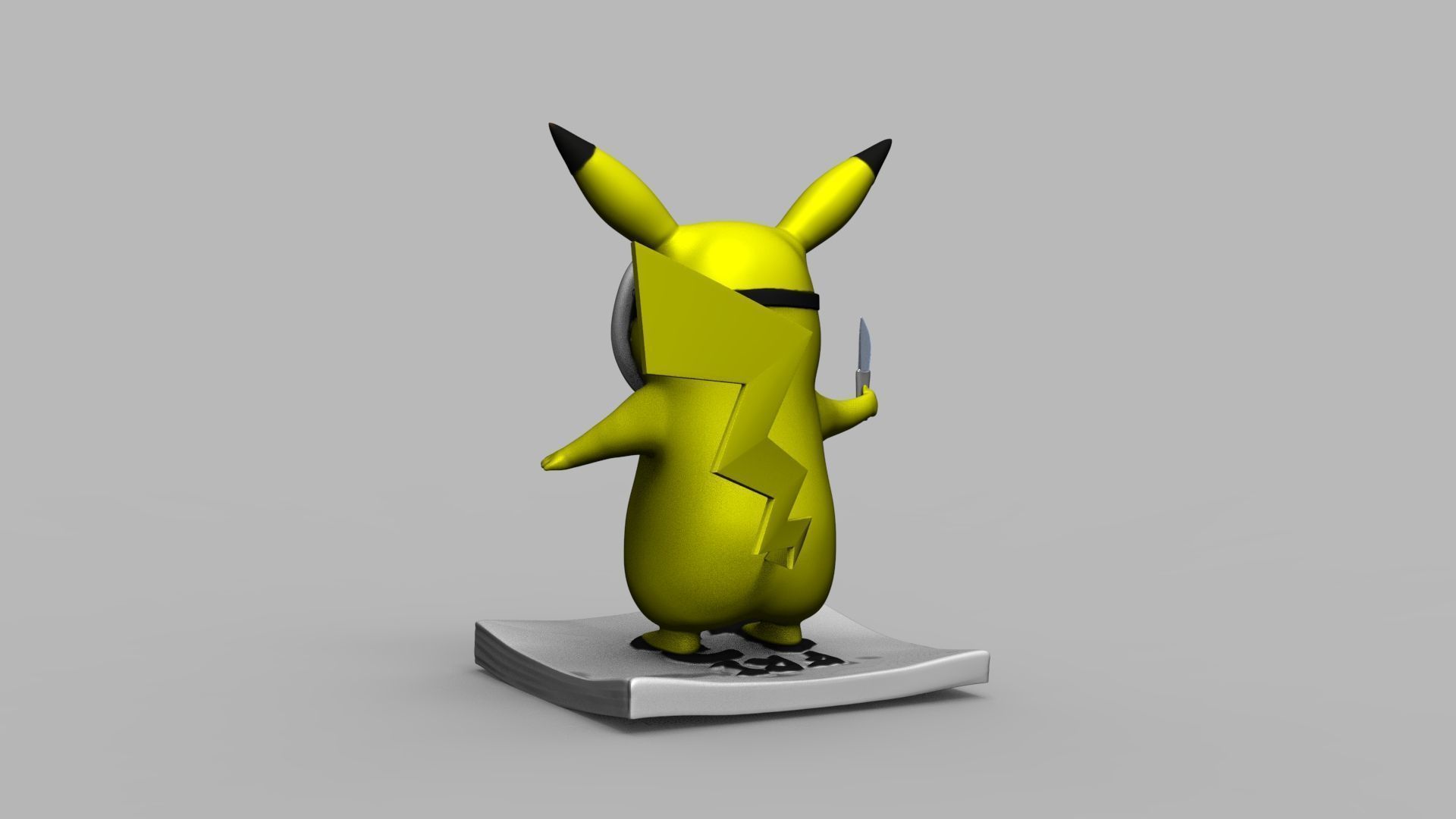 Pokemon Pikachu Jason Vorhees Friday 13 3D Printing Model 3D print model_65