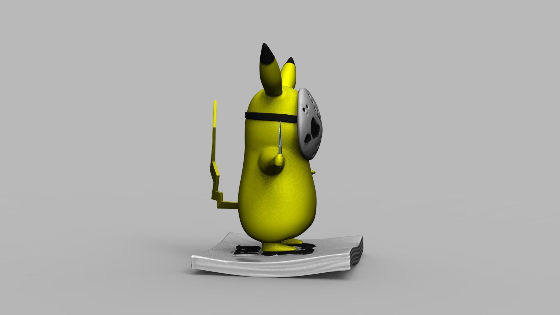 Pokemon Pikachu Jason Vorhees Friday 13 3D Printing Model 3D print model_17