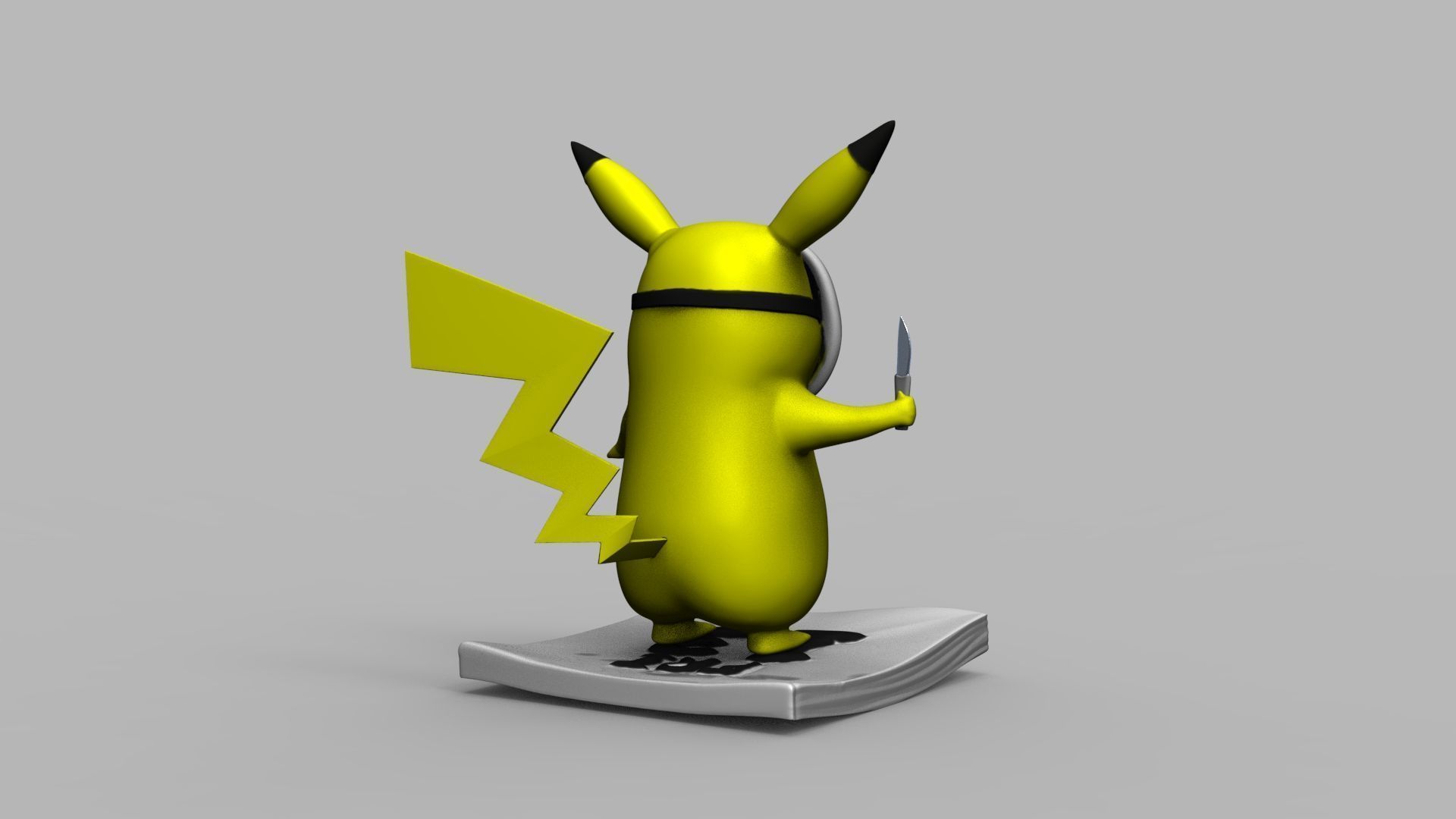 Pokemon Pikachu Jason Vorhees Friday 13 3D Printing Model 3D print model_70