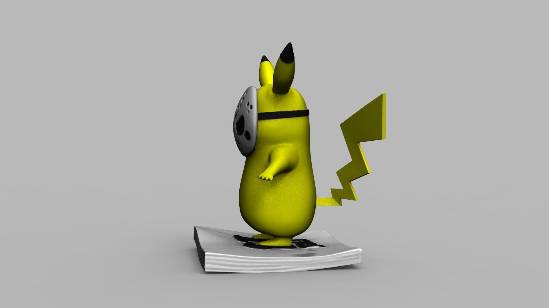 Pokemon Pikachu Jason Vorhees Friday 13 3D Printing Model 3D print model_50