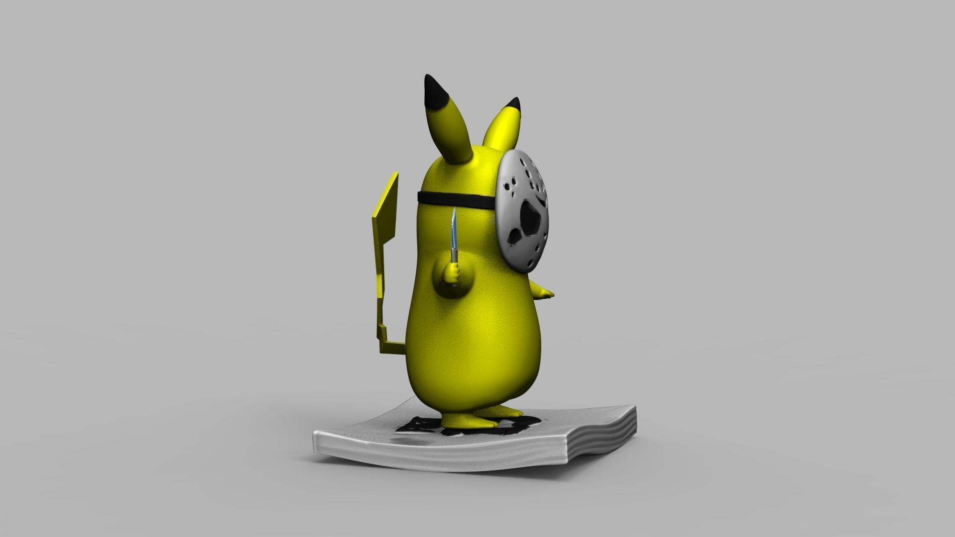 Pokemon Pikachu Jason Vorhees Friday 13 3D Printing Model 3D print model_19