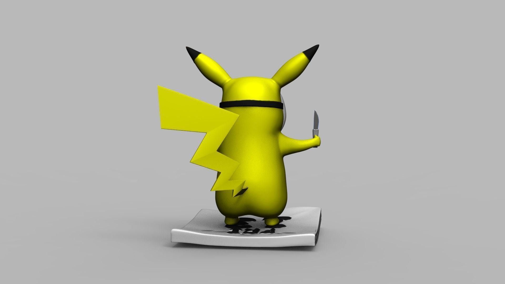Pokemon Pikachu Jason Vorhees Friday 13 3D Printing Model 3D print model_16