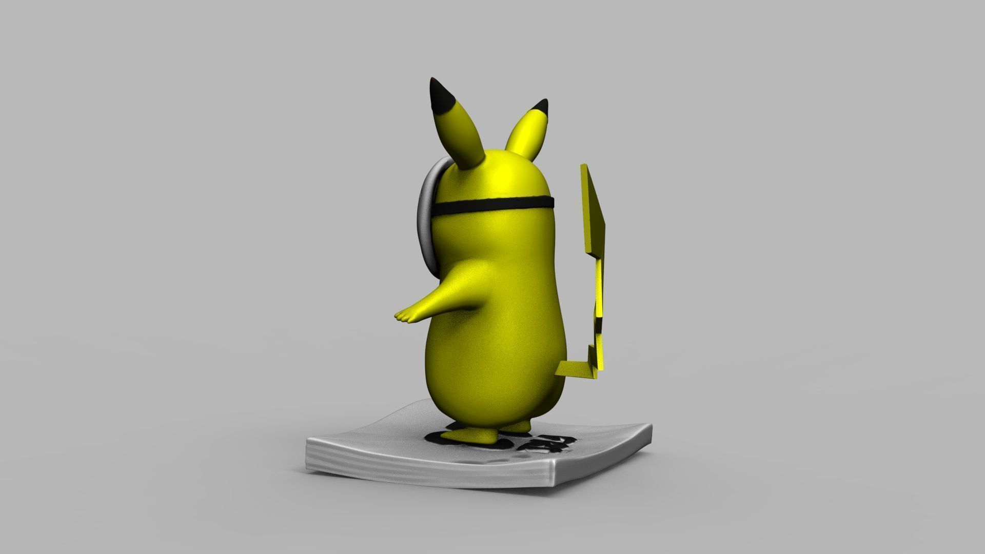 Pokemon Pikachu Jason Vorhees Friday 13 3D Printing Model 3D print model_57