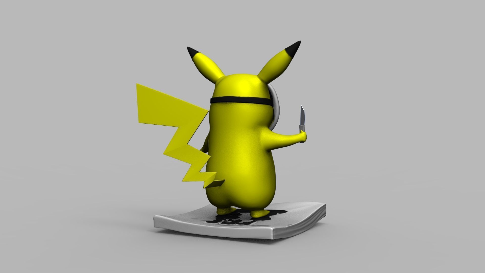Pokemon Pikachu Jason Vorhees Friday 13 3D Printing Model 3D print model_59