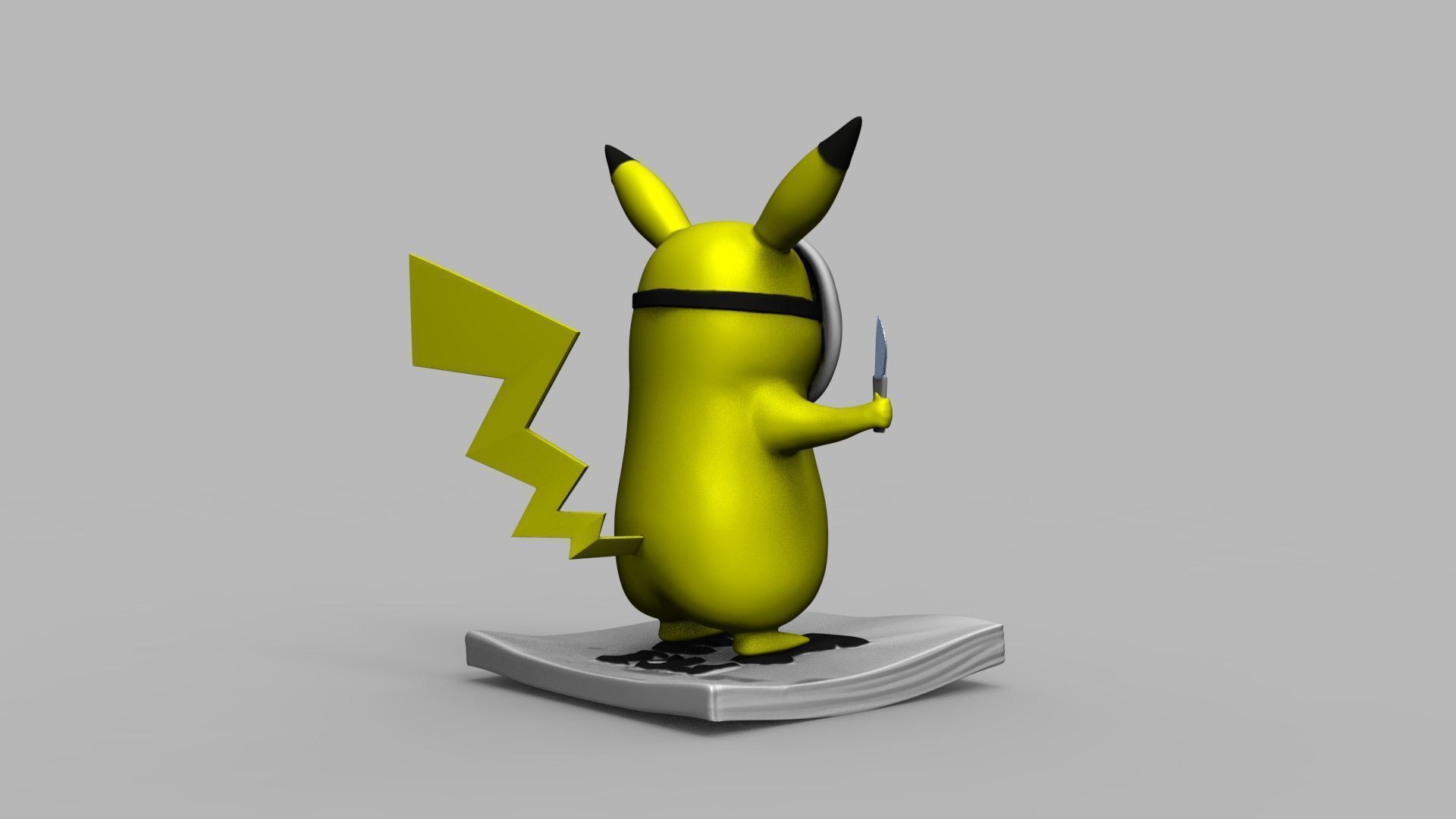 Pokemon Pikachu Jason Vorhees Friday 13 3D Printing Model 3D print model_6