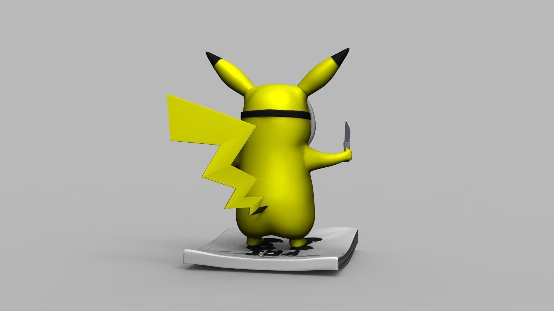 Pokemon Pikachu Jason Vorhees Friday 13 3D Printing Model 3D print model_27