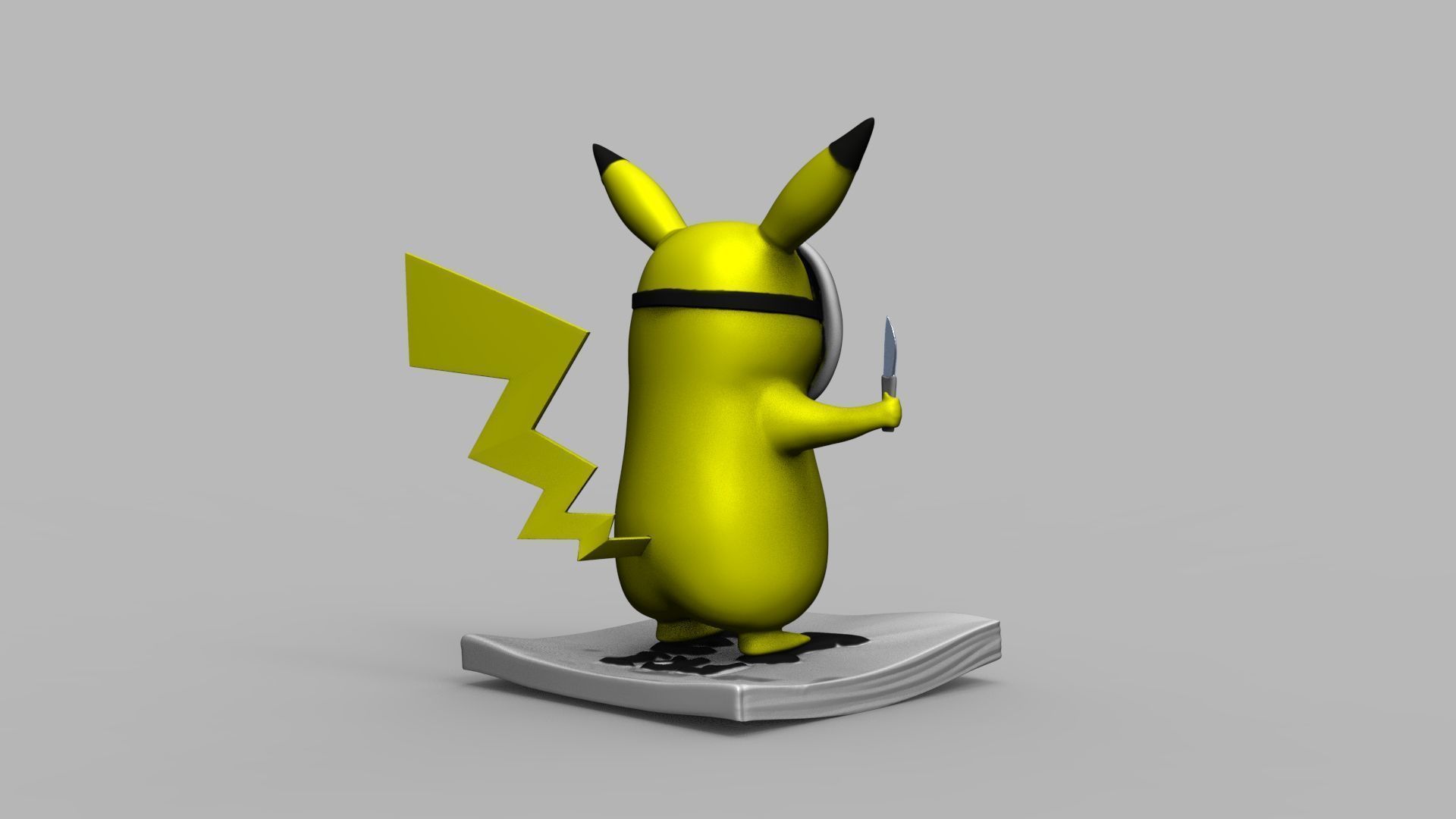 Pokemon Pikachu Jason Vorhees Friday 13 3D Printing Model 3D print model_72