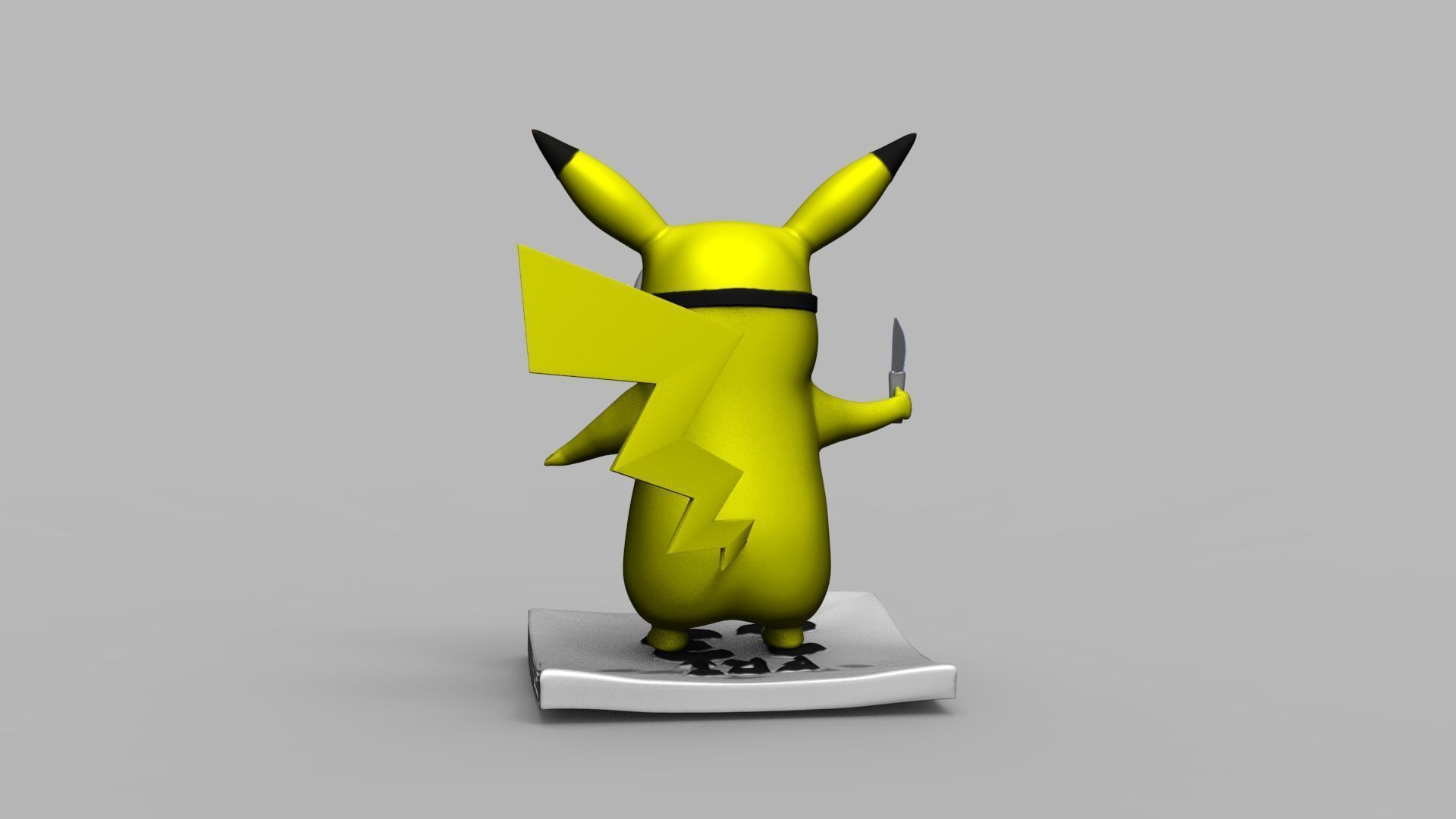 Pokemon Pikachu Jason Vorhees Friday 13 3D Printing Model 3D print model_69