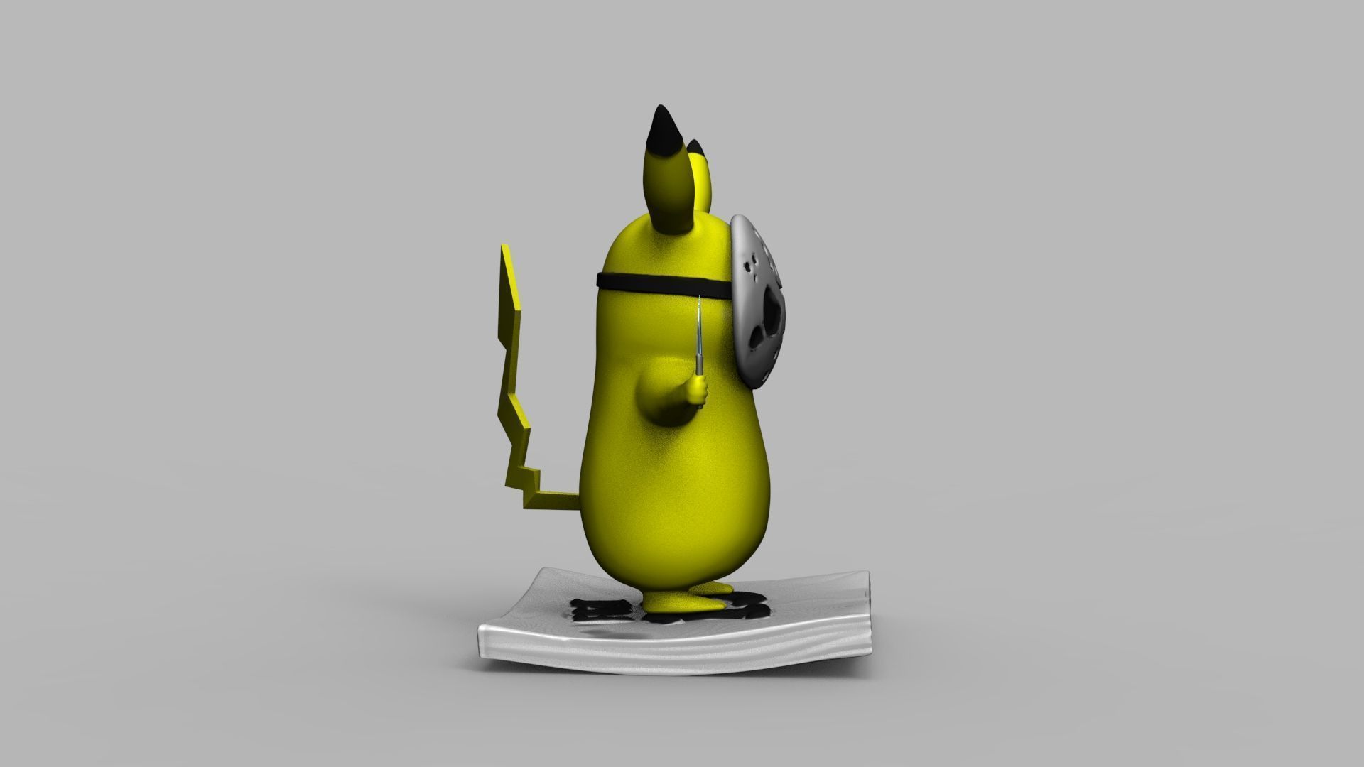 Pokemon Pikachu Jason Vorhees Friday 13 3D Printing Model 3D print model_15