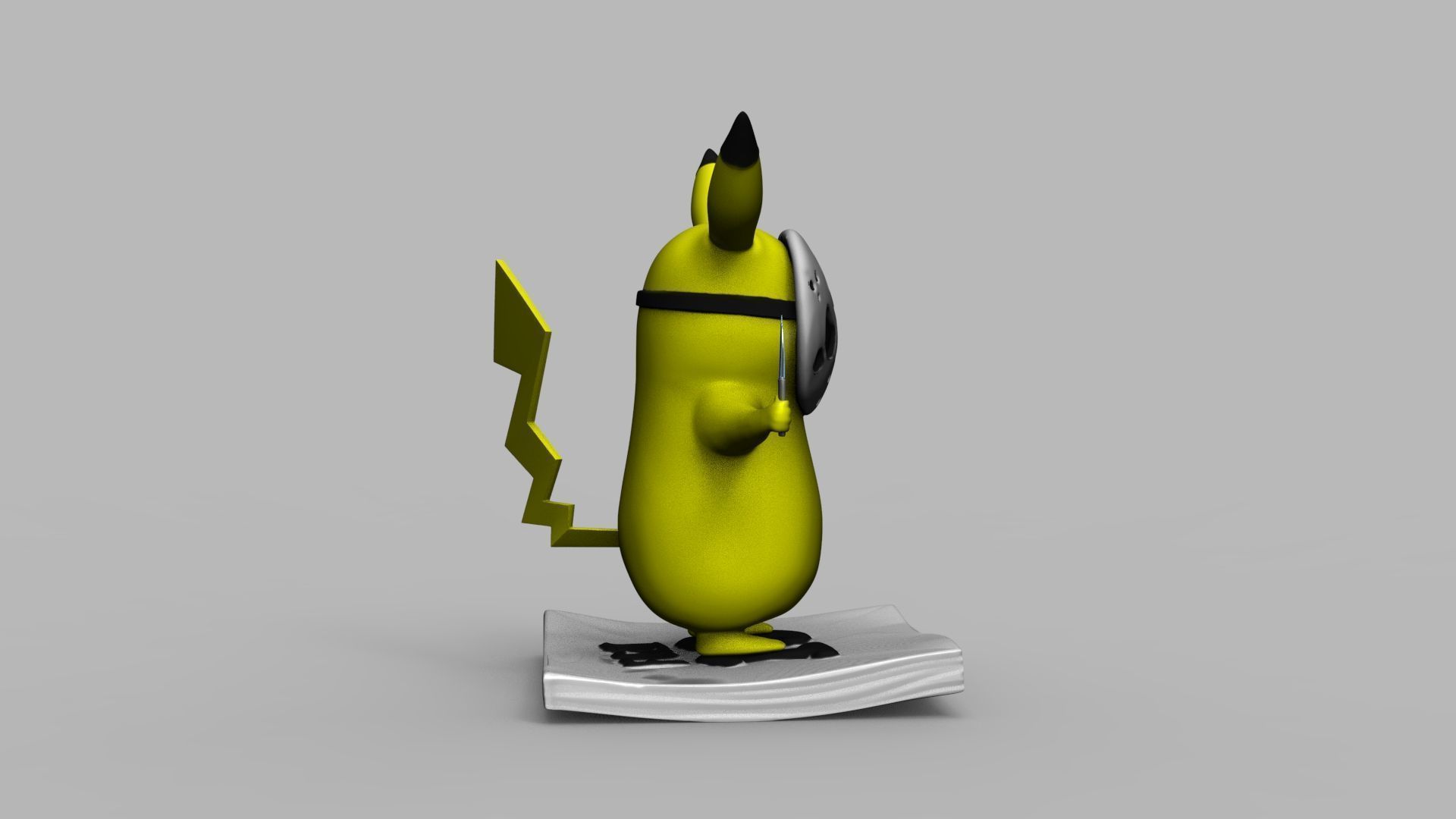 Pokemon Pikachu Jason Vorhees Friday 13 3D Printing Model 3D print model_13