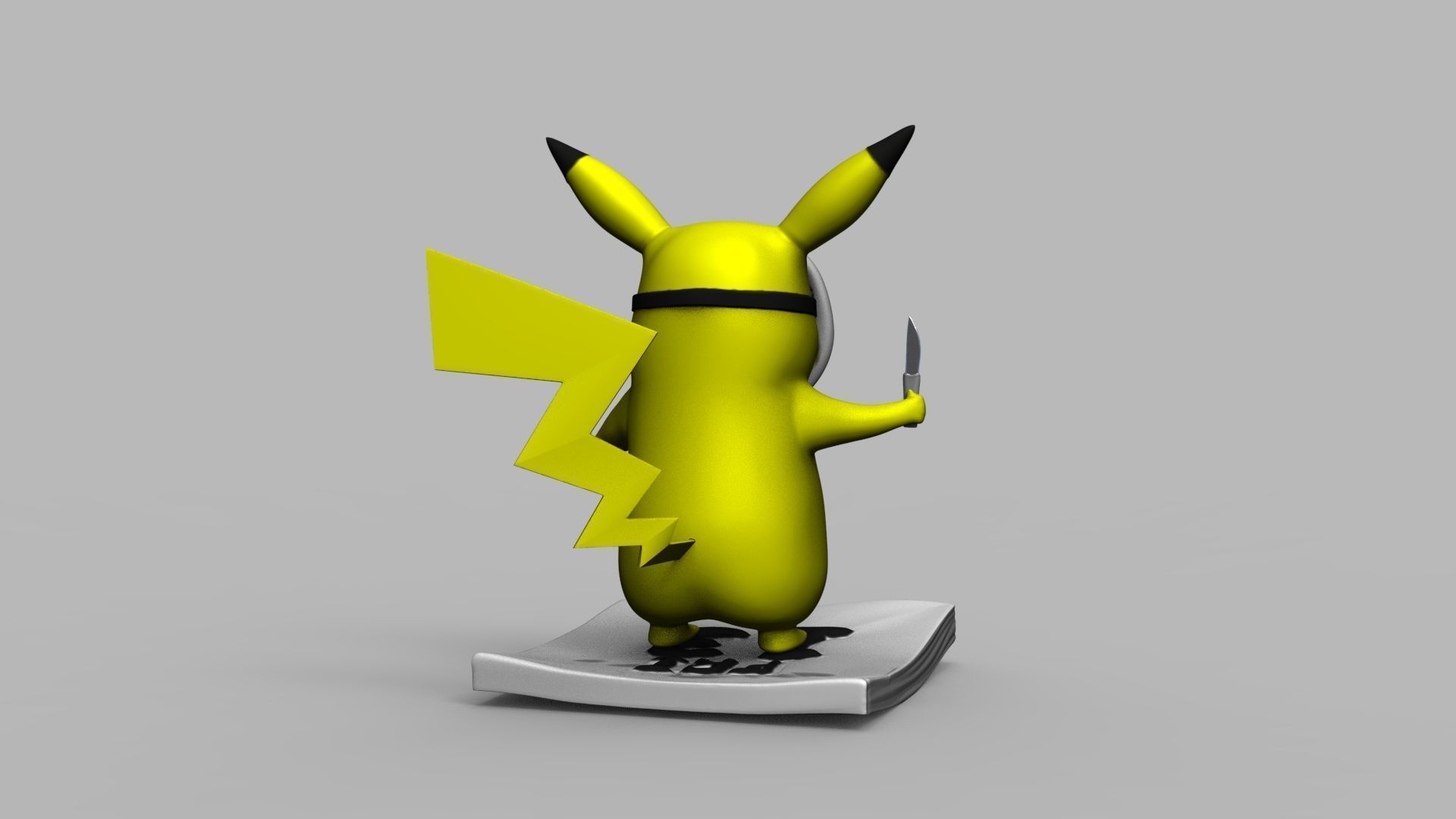 Pokemon Pikachu Jason Vorhees Friday 13 3D Printing Model 3D print model_37