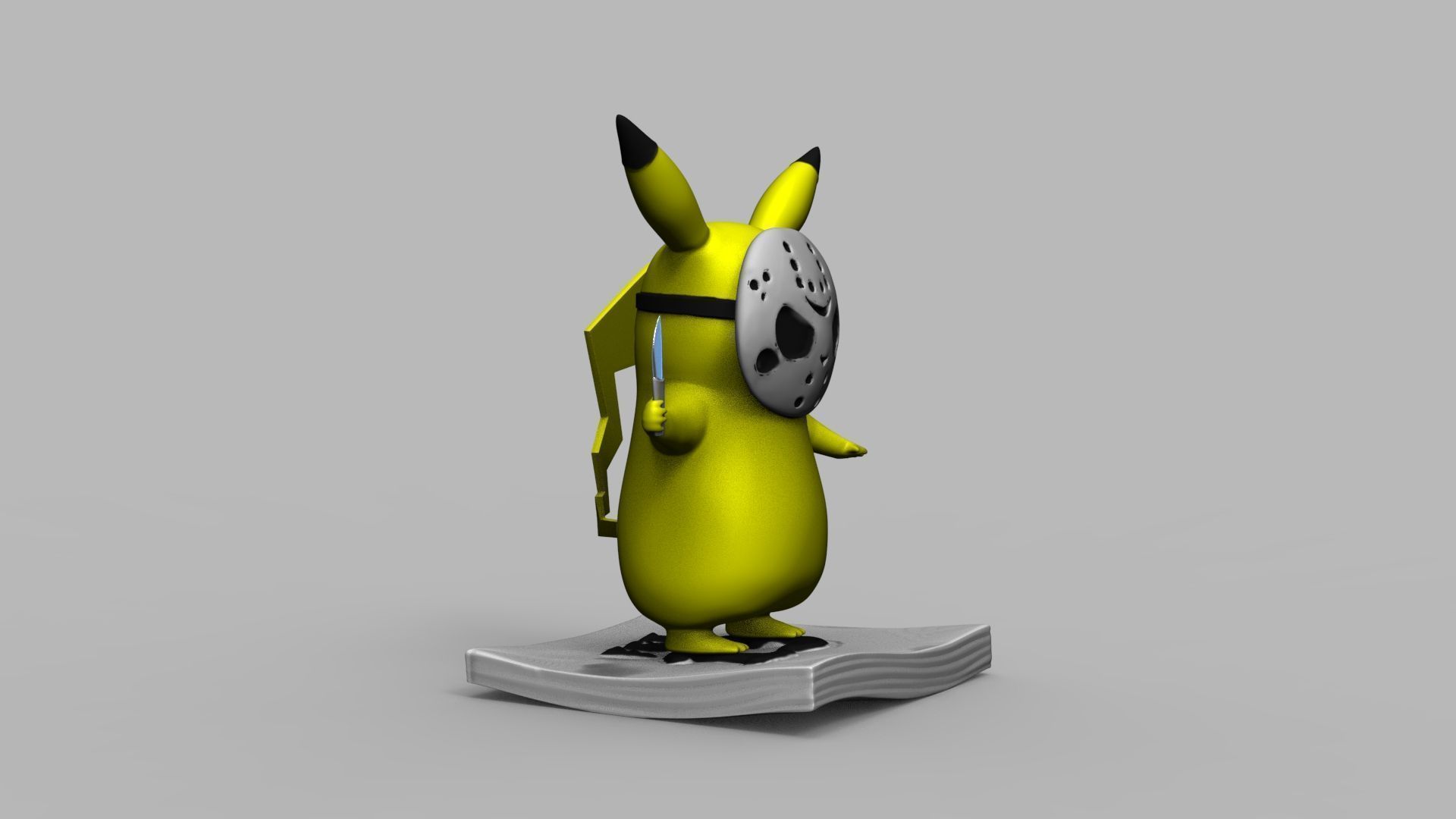 Pokemon Pikachu Jason Vorhees Friday 13 3D Printing Model 3D print model_21