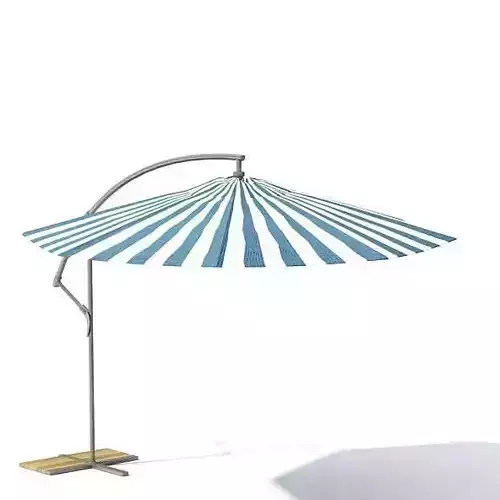 Striped Garden Umbrella