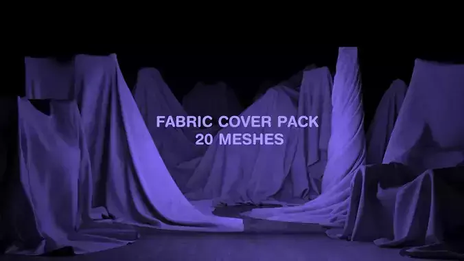 Fabric Cover PACK 20 Meshes 3D model