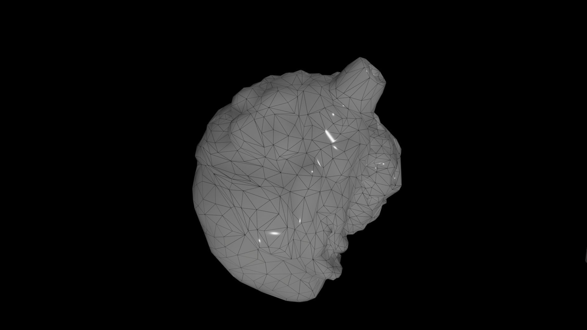 Alien Organ Free low-poly 3D model_8