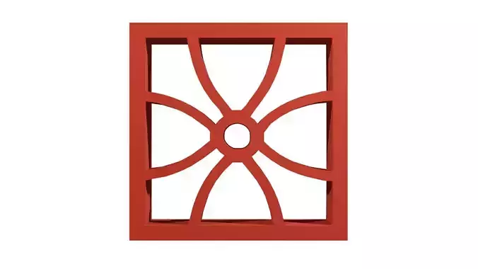 Brick Jaali flower design