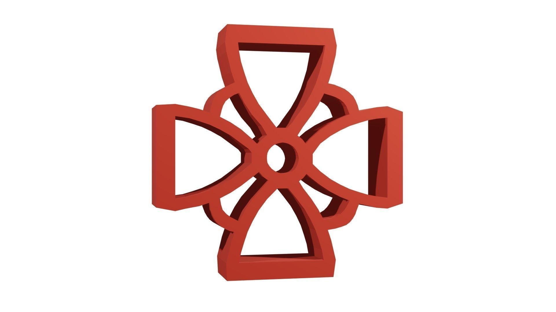 Brick Jaali Flower Open 3D model_1