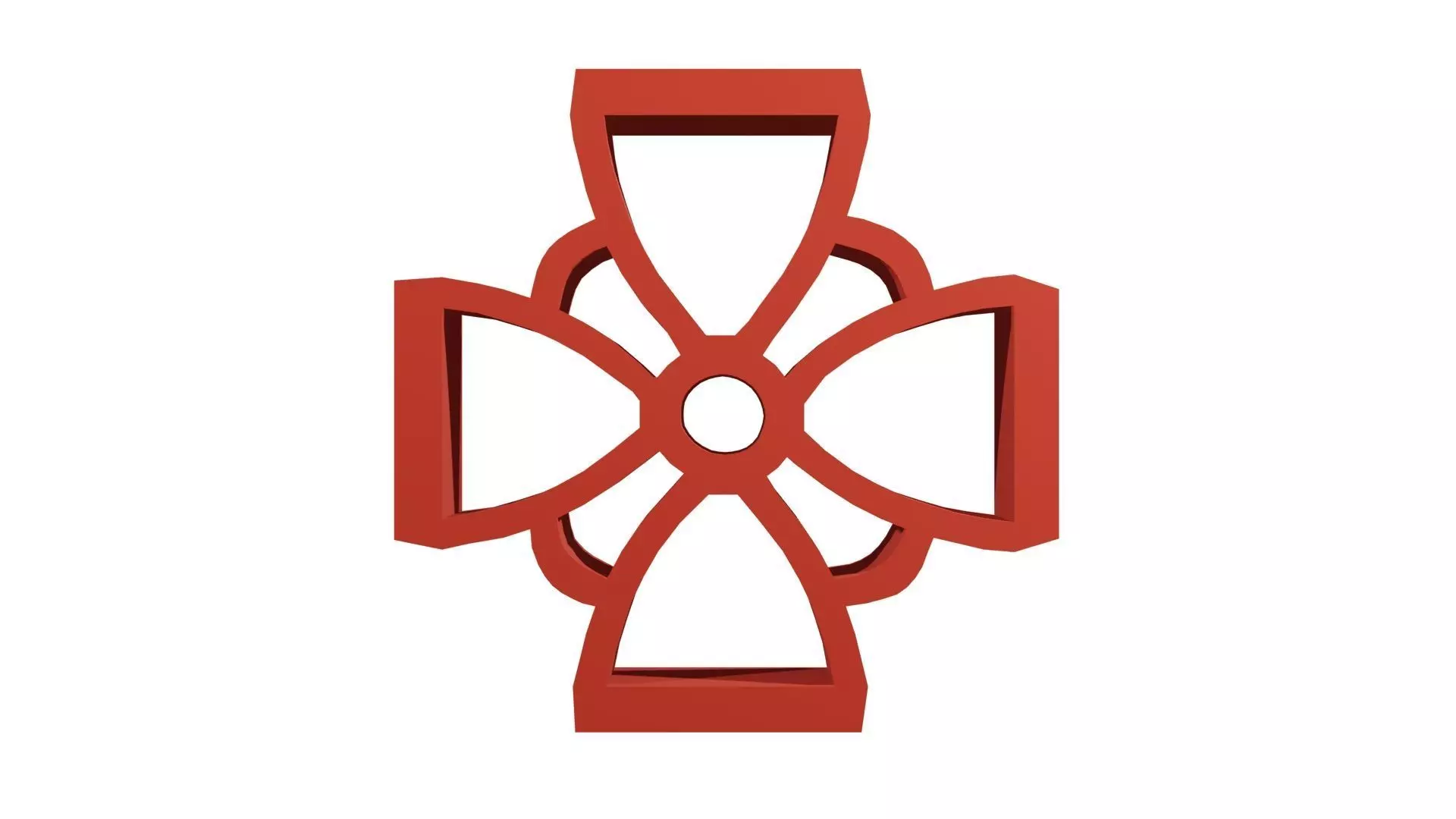 Brick Jaali Flower Open 3D model_0