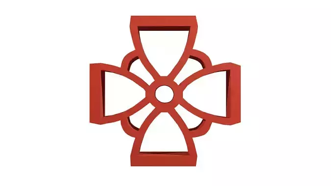 Brick Jaali Flower Open 