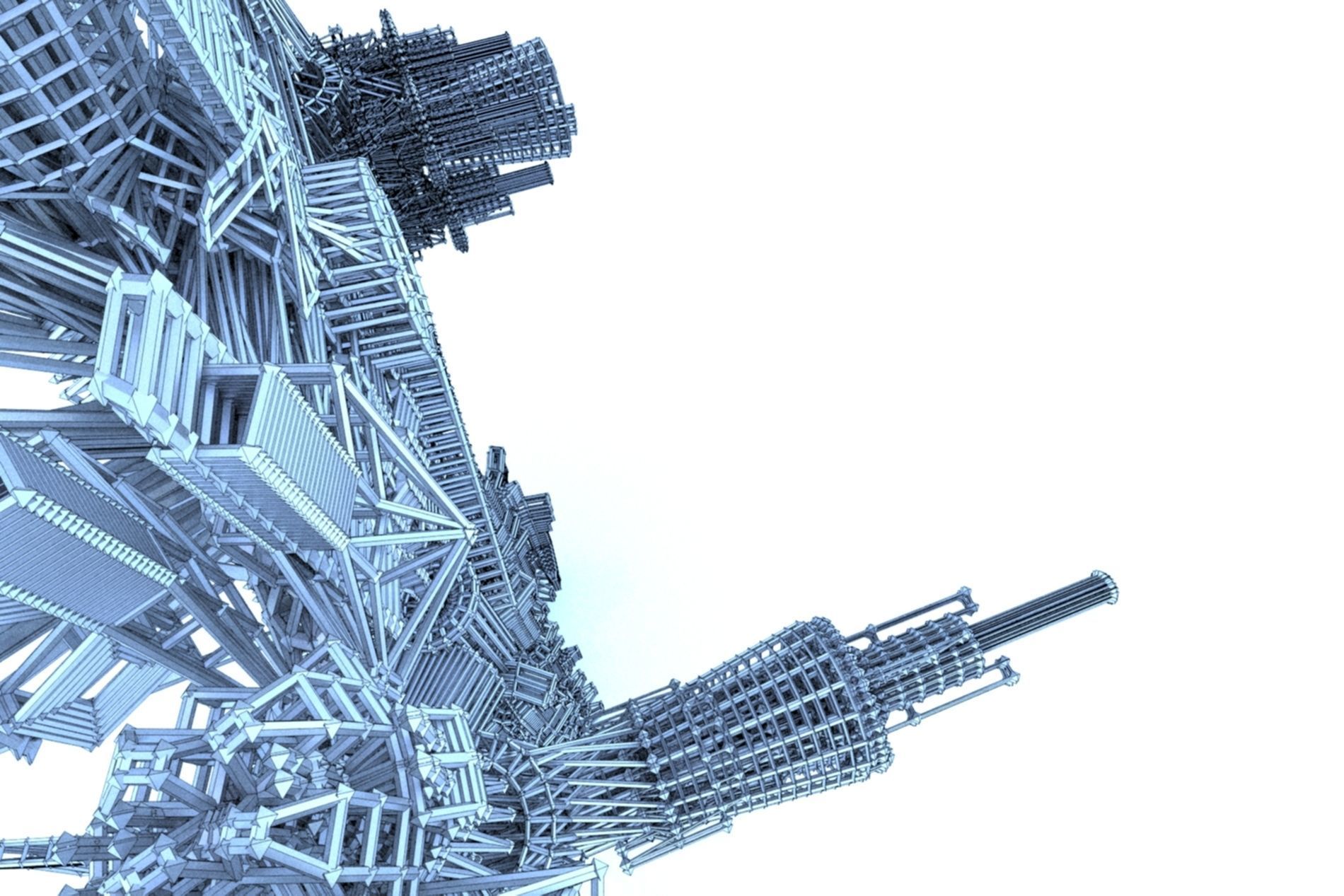 Robot Cyborg SciFi Game Character 3D model_27