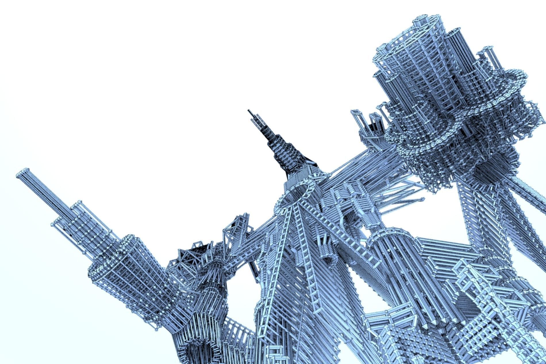 Robot Cyborg SciFi Game Character 3D model_18