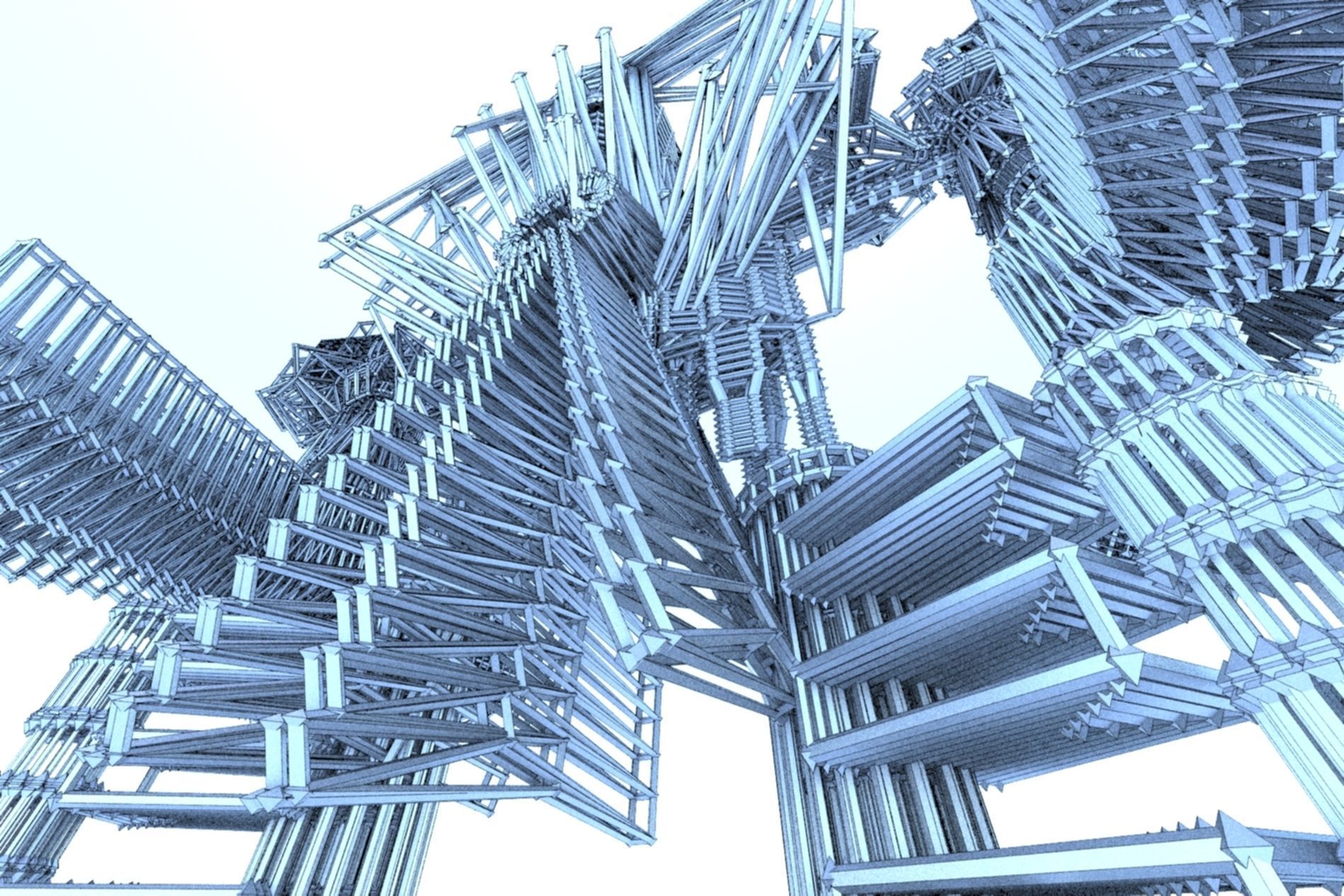 Robot Cyborg SciFi Game Character 3D model_34