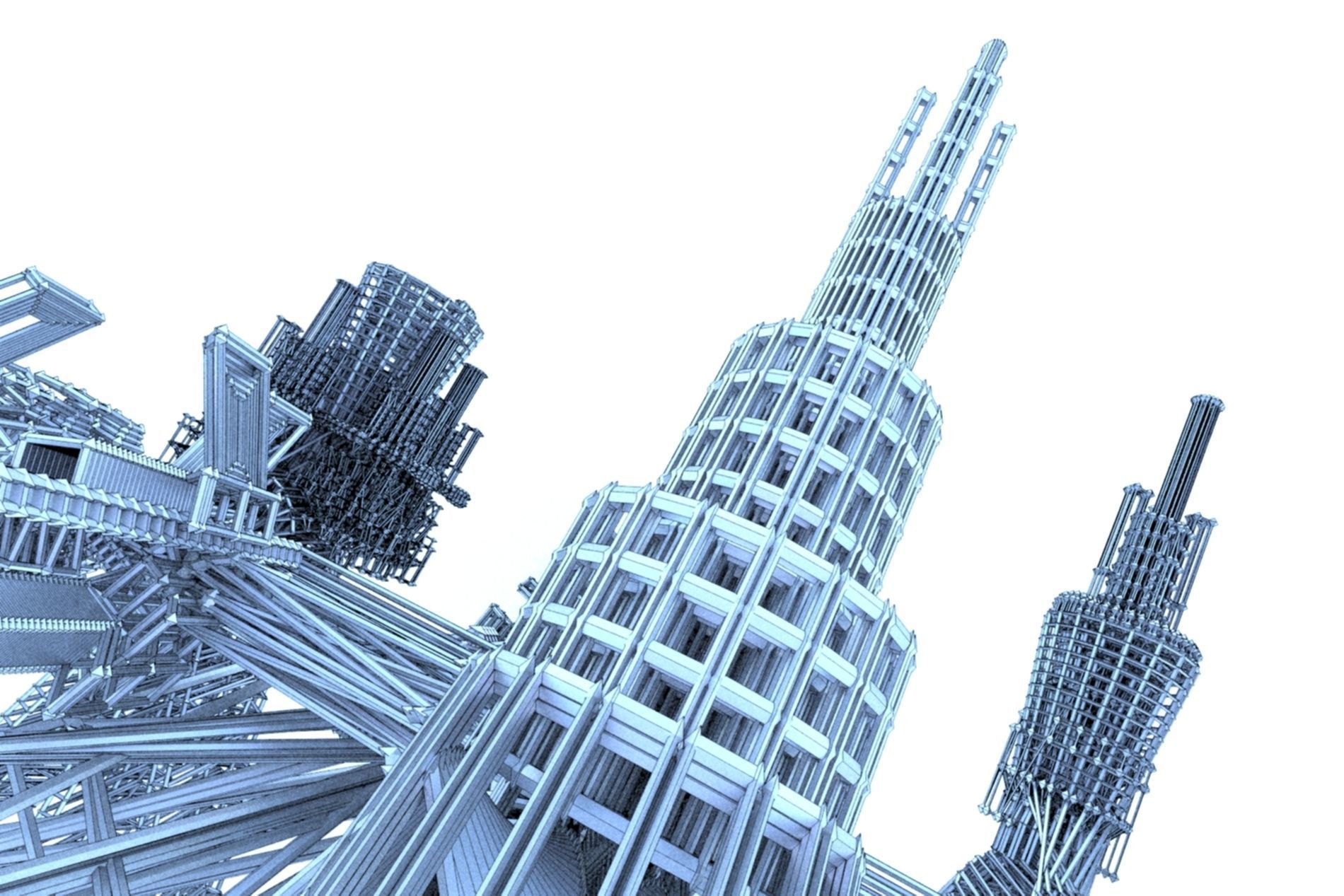 Robot Cyborg SciFi Game Character 3D model_32