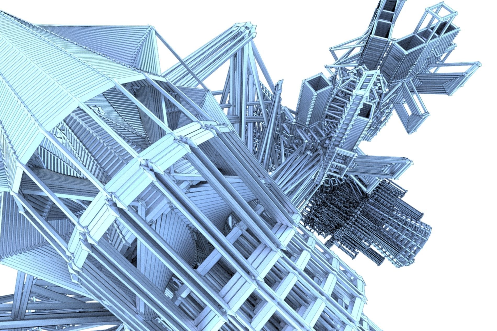 Robot Cyborg SciFi Game Character 3D model_23