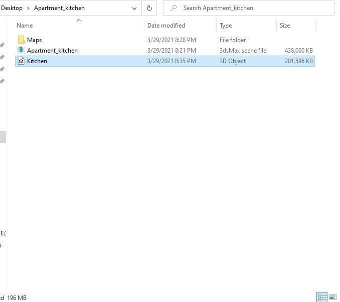 Kitchen Dinning  Interior Scene  for 3dsMax HDRI Light Vray  FBX Low-poly 3D model_5