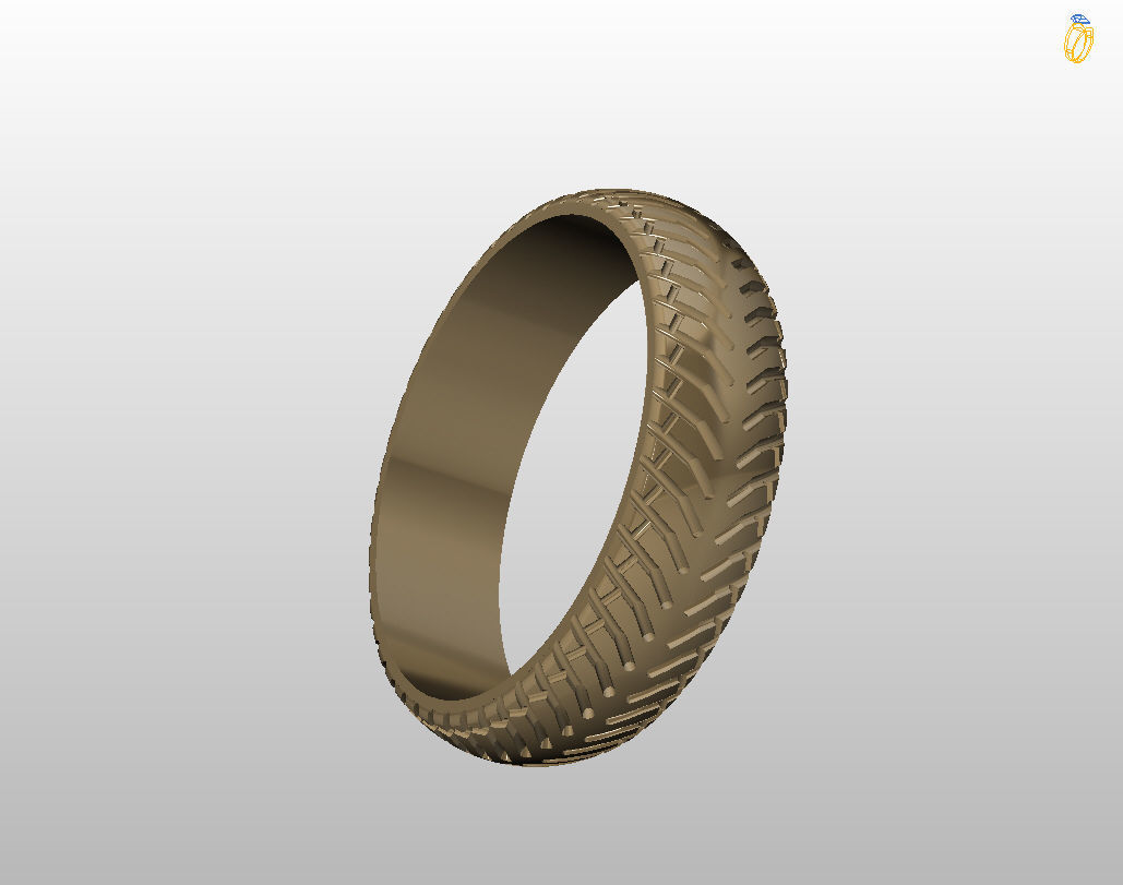 Car tires ring 3D print model_12
