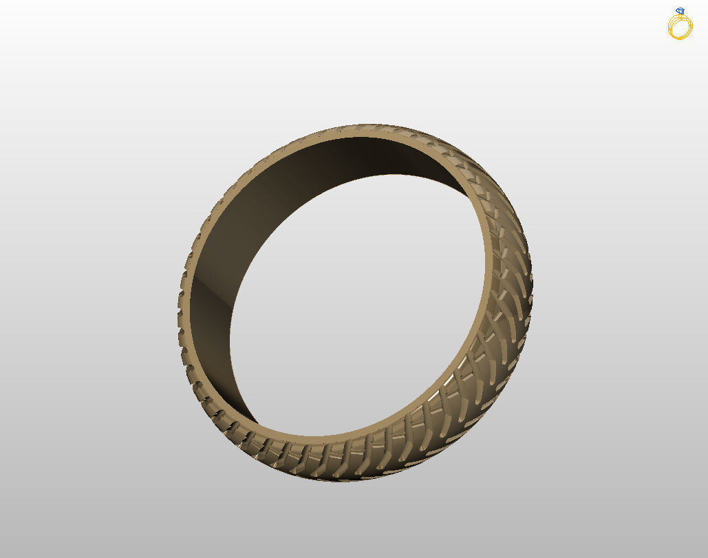 Car tires ring 3D print model_13