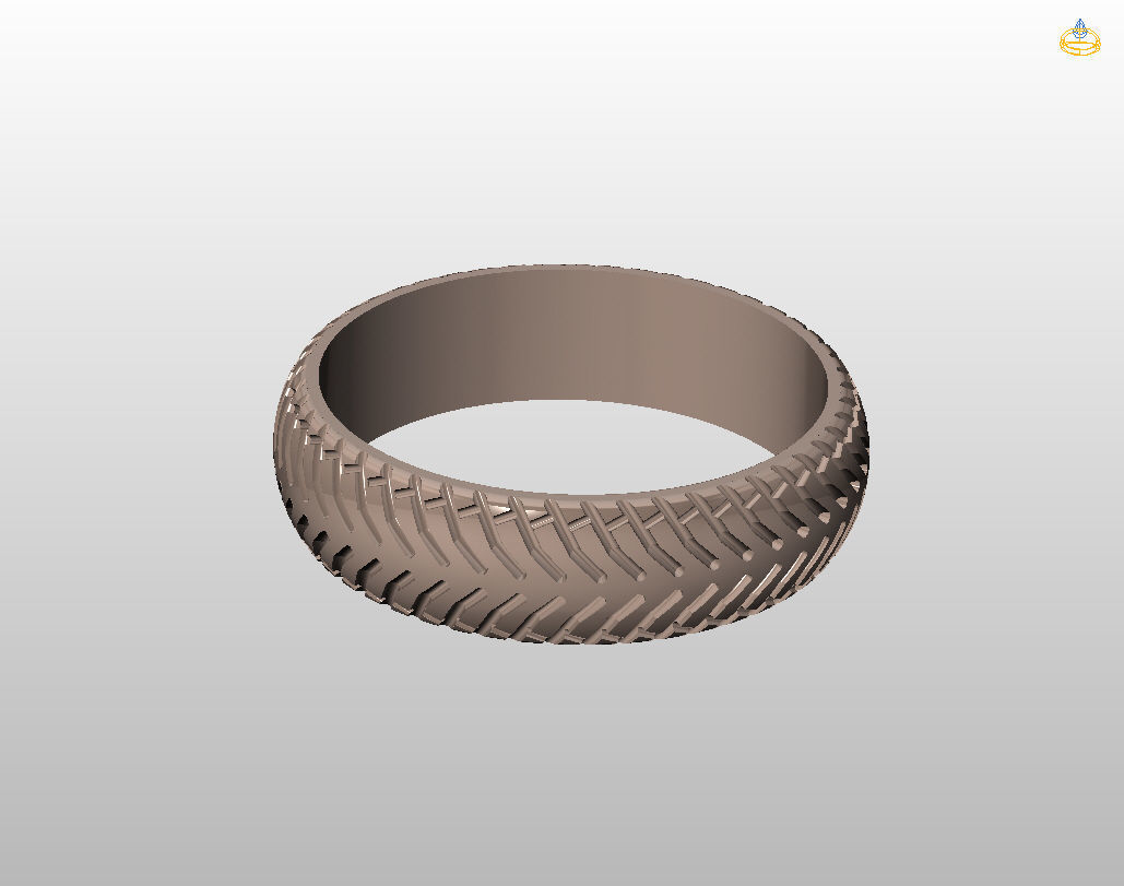 Car tires ring 3D print model_34