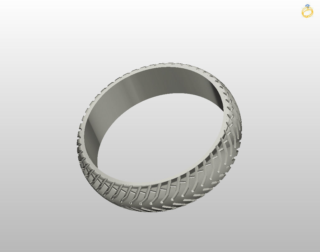 Car tires ring 3D print model_24