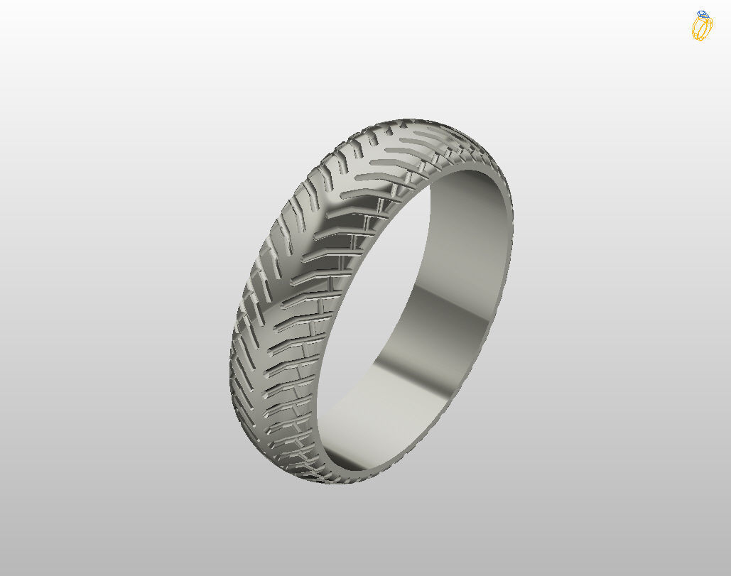Car tires ring 3D print model_20