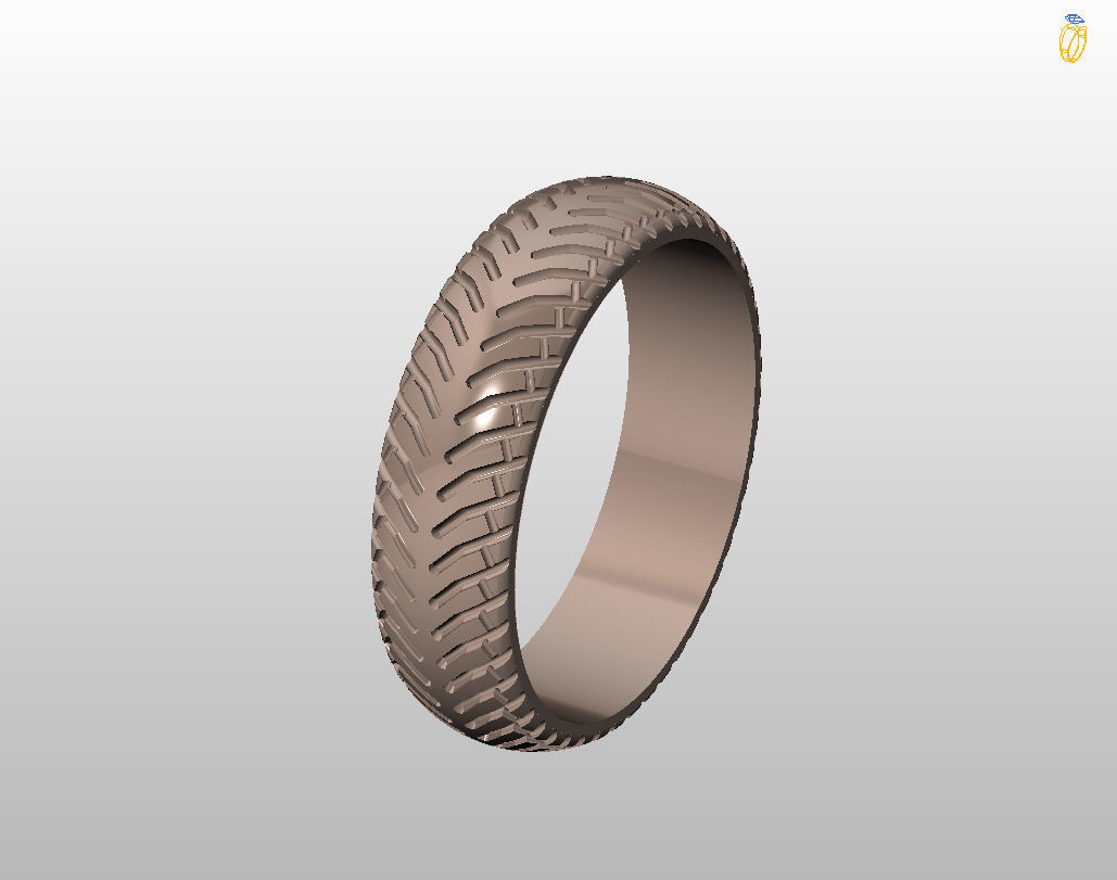 Car tires ring 3D print model_32