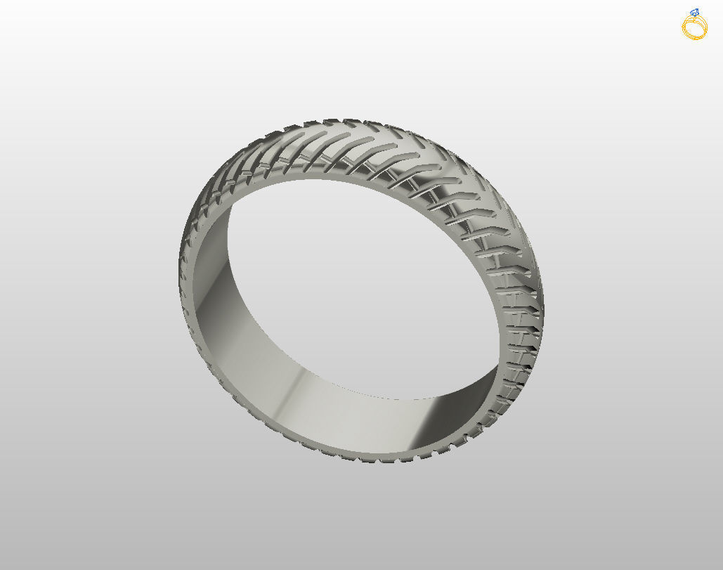 Car tires ring 3D print model_23